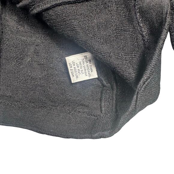 St. John Knit Blazer Jacket Black Cream 10 - Picture 6 of 7